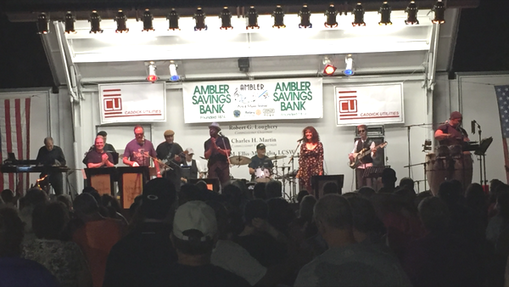 The Vincent James Band performing at the Ambler Arts and Music Festival 2106.